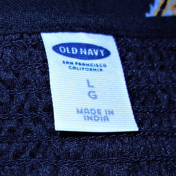 NEW OLD NAVY BLUE FLORAL DRESS. SZ L - Picture 7 of 8